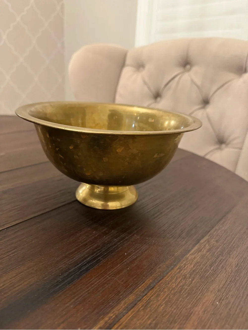 Brass Pedestal Bowl